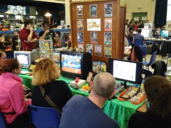 stand de jeux video simpson