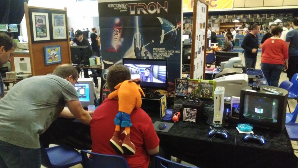 stand de jeux video basé sur le film tron