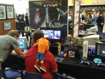stand de jeux video basé sur le film tron
